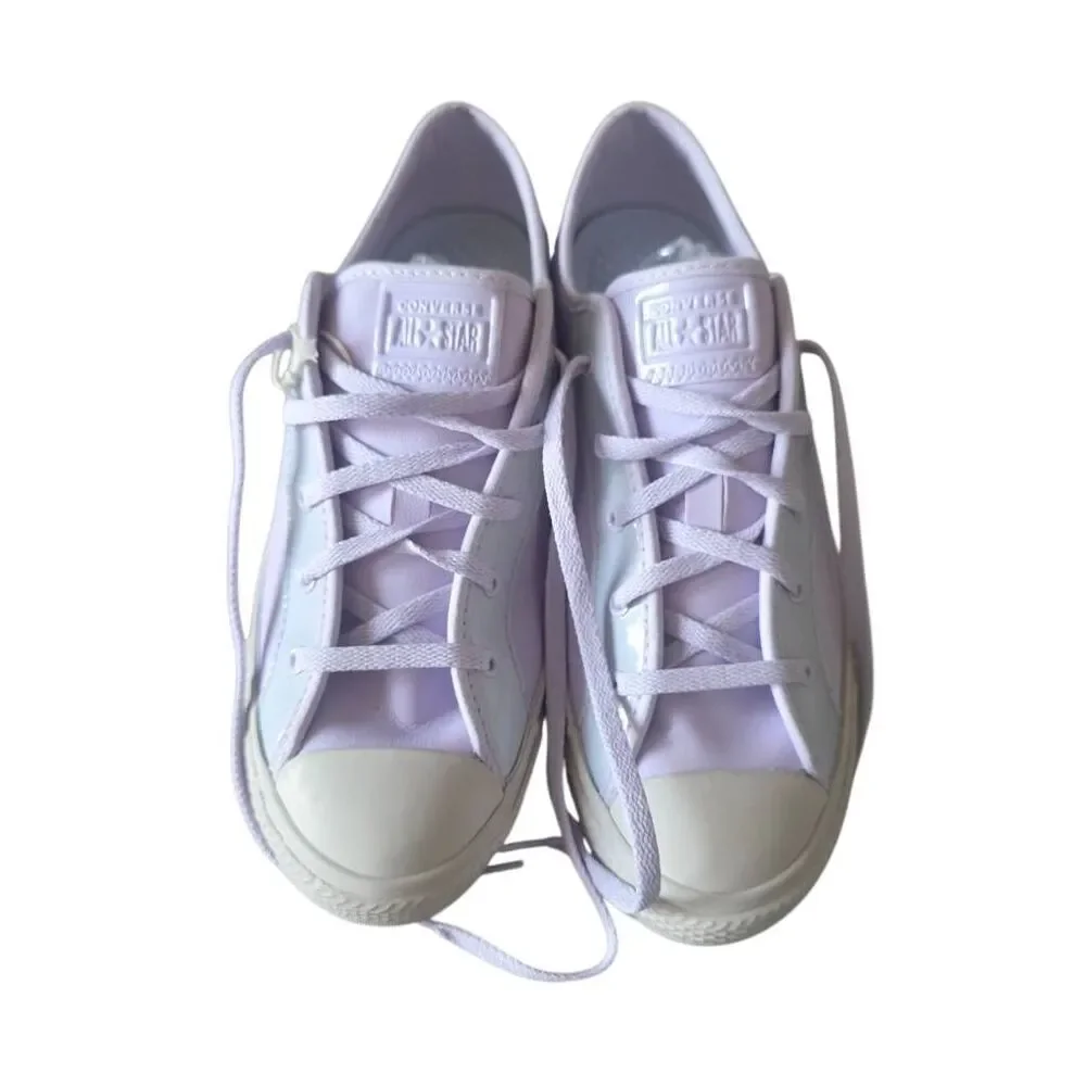 Converse womens Sz 8.5 light purple chuck Taylor All star dainty ox vapor NWOB